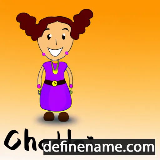 cartoon of the name Chandi