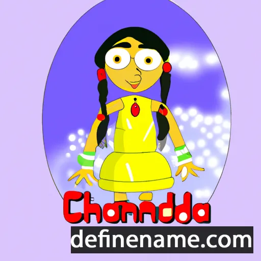 cartoon of the name Chandmani