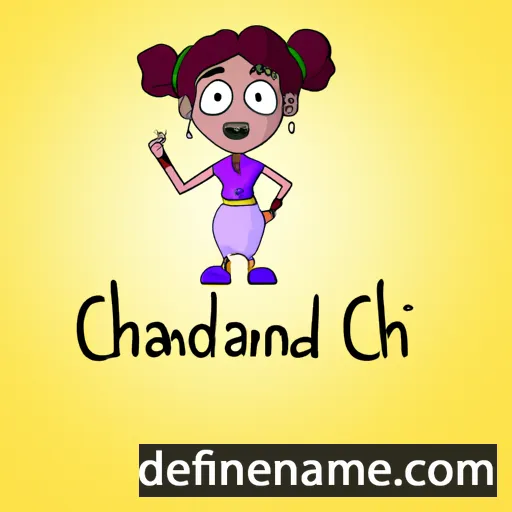 cartoon of the name Chandrani