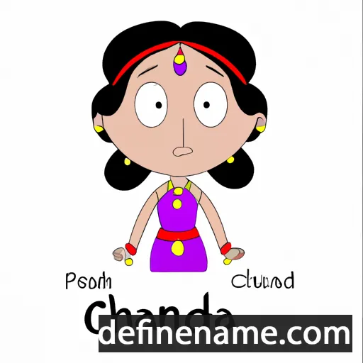 cartoon of the name Chandrani