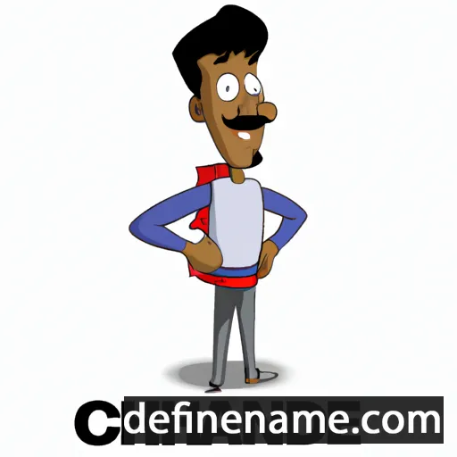 cartoon of the name Chandresh