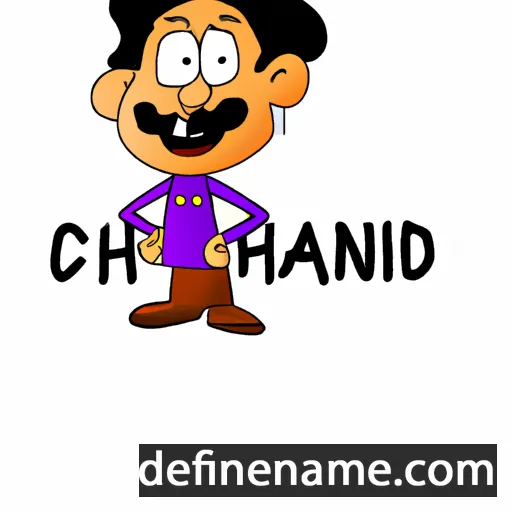 cartoon of the name Chandrsh