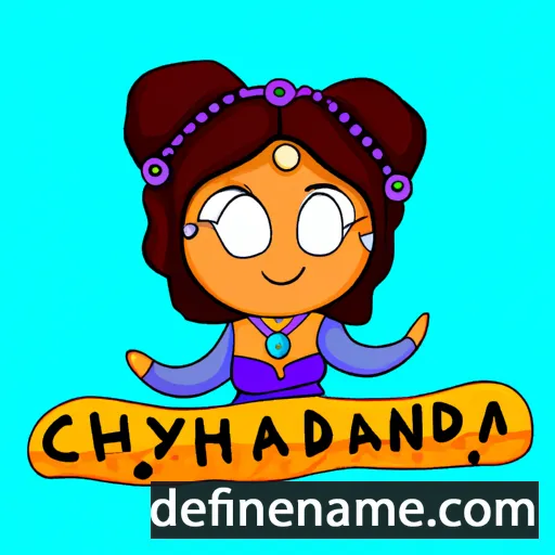 cartoon of the name Chandryka