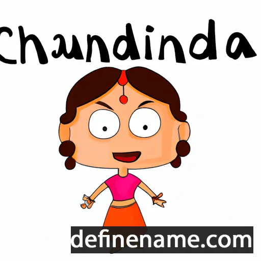 cartoon of the name Chanduni