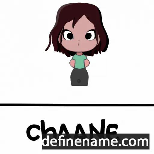 cartoon of the name Chané