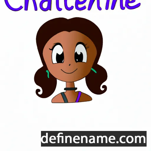 cartoon of the name Chanette