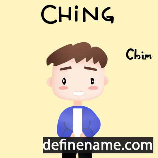 cartoon of the name Chang-min