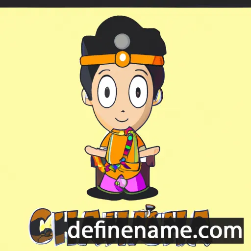 cartoon of the name Chankrisna