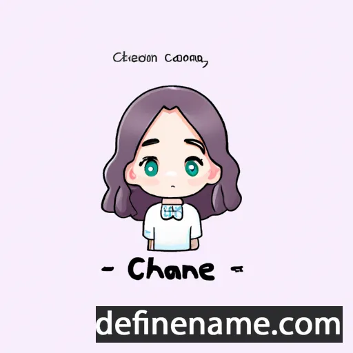 cartoon of the name Channie