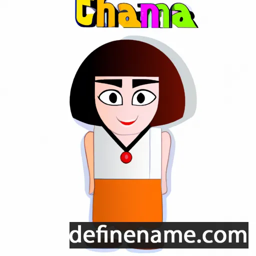 cartoon of the name Chanona