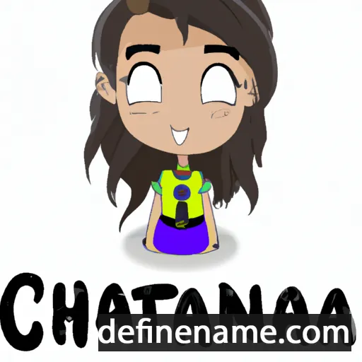 cartoon of the name Chantara