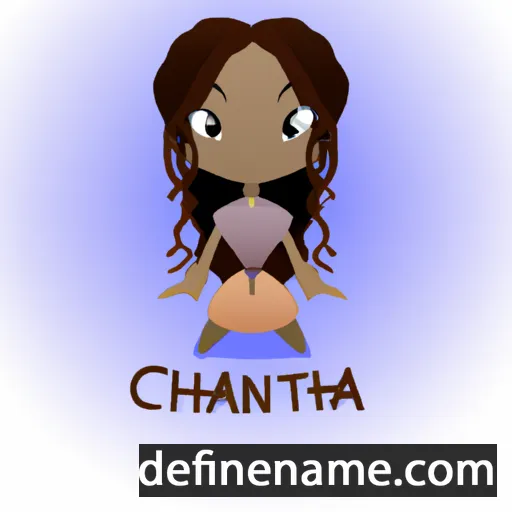 cartoon of the name Chantea