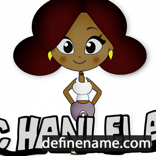 cartoon of the name Chantella