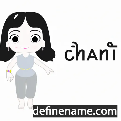 cartoon of the name Chanthi