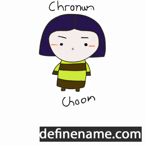 cartoon of the name Chaoreum