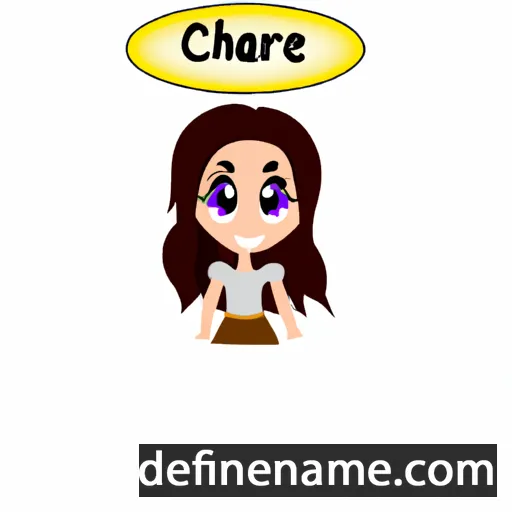 cartoon of the name Charae