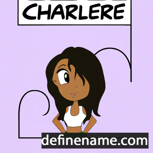 cartoon of the name Charelle