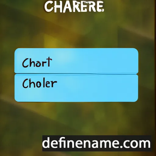 cartoon of the name Charlen