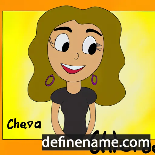 cartoon of the name Charlena