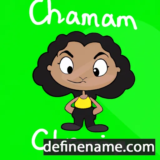 cartoon of the name Charmain