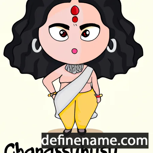 Charuhasini cartoon