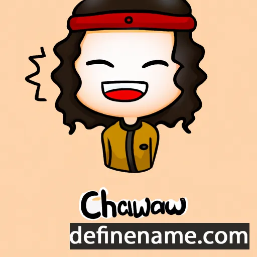 cartoon of the name Charuwan