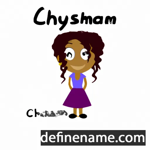 cartoon of the name Chasmyn