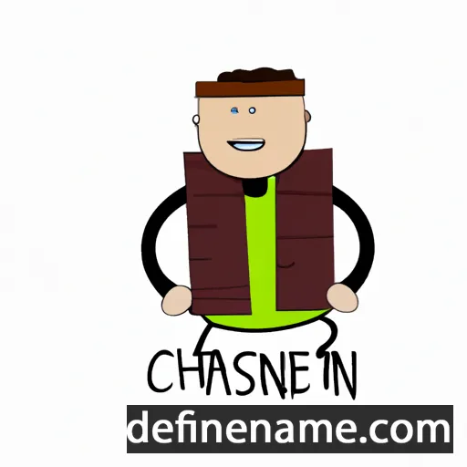 cartoon of the name Chasten