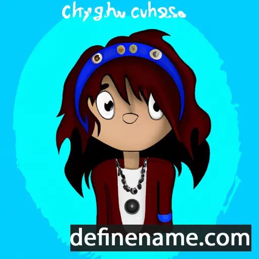 cartoon of the name Chasya