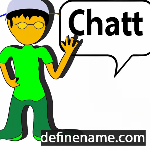 cartoon of the name Chat