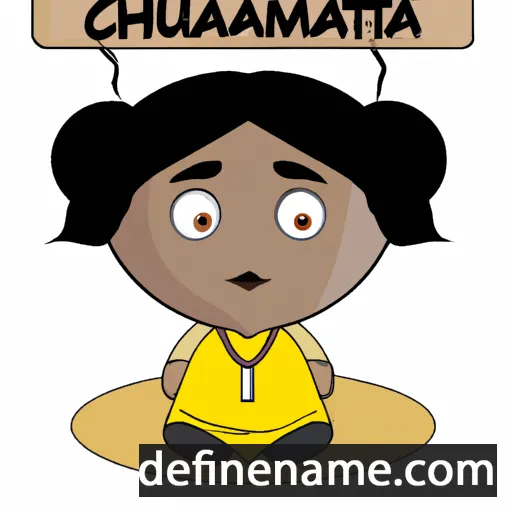 cartoon of the name Chathumi