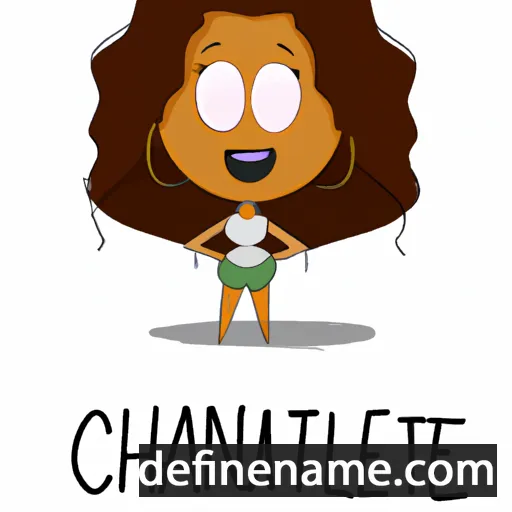 cartoon of the name Chauntee