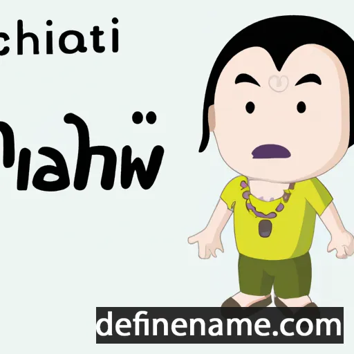 cartoon of the name Chavalit