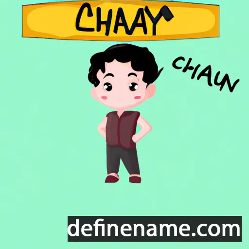 cartoon of the name Chayan