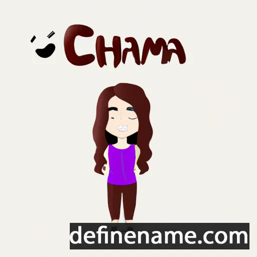 cartoon of the name Chayma