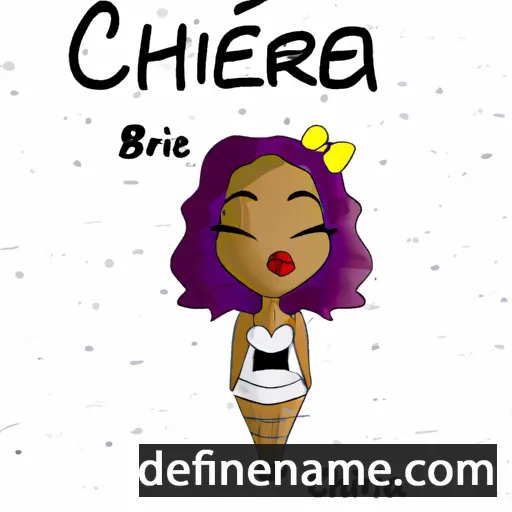 cartoon of the name Chérifa