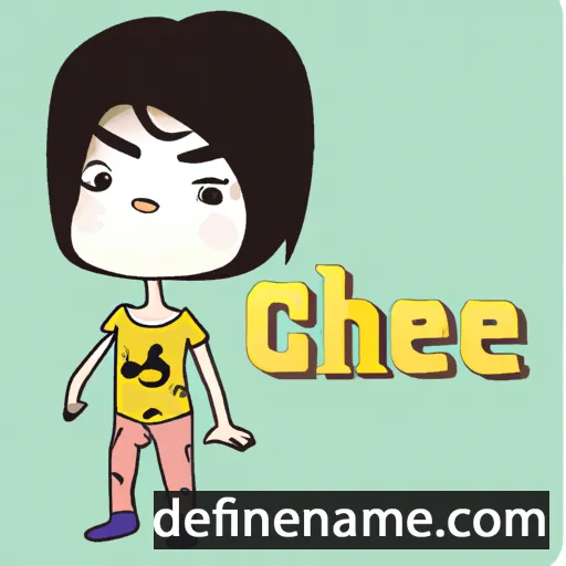 cartoon of the name Chee