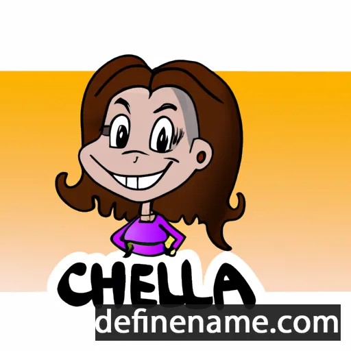 cartoon of the name Cheila