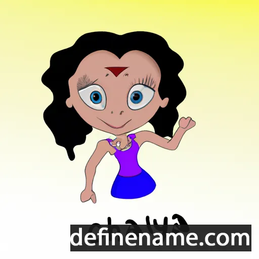 cartoon of the name Chelayna