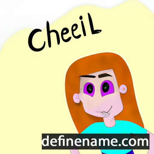 cartoon of the name Chelci