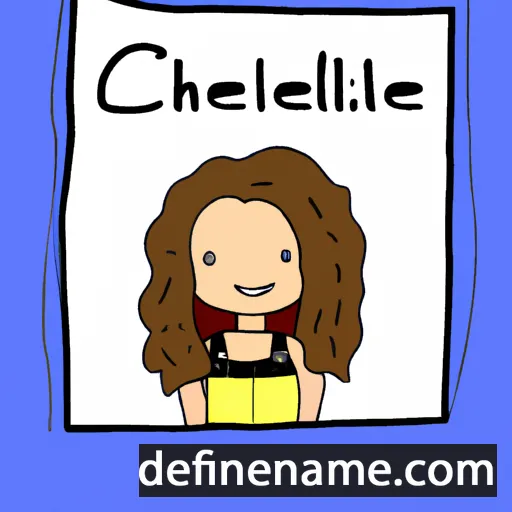 cartoon of the name Chelizabeth