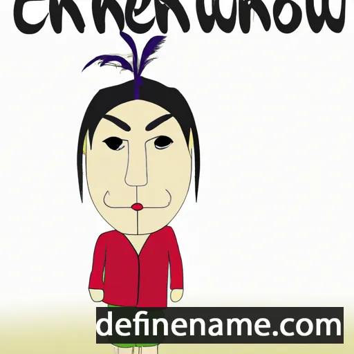 cartoon of the name Chenekwahow