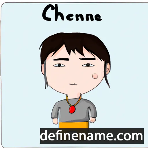 cartoon of the name Chenfeng