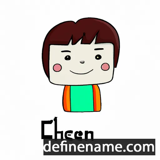 cartoon of the name Chenlan