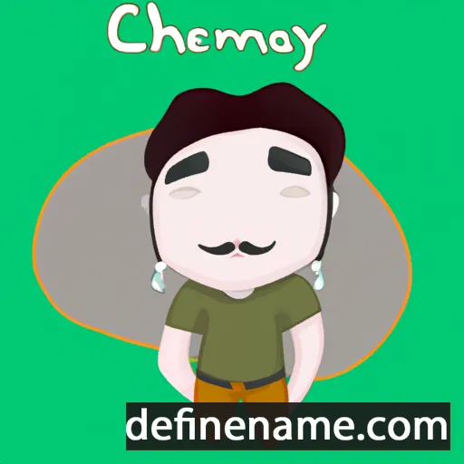 cartoon of the name Chenmay