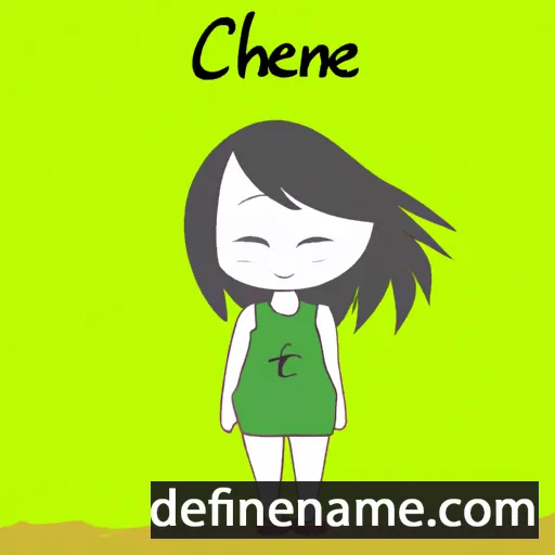 cartoon of the name Chenmei