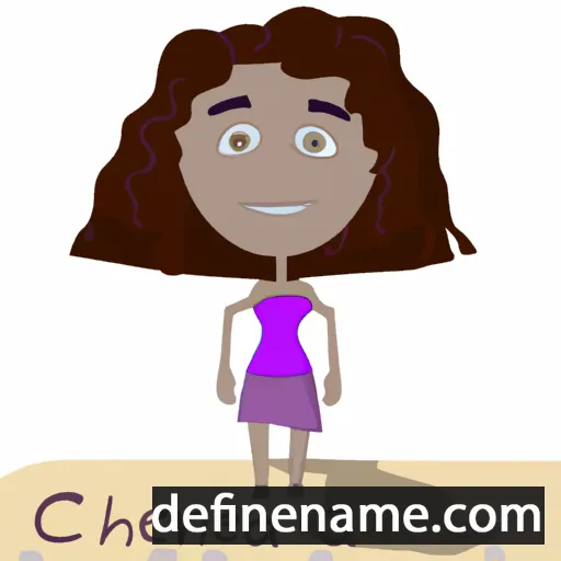 cartoon of the name Chenoa