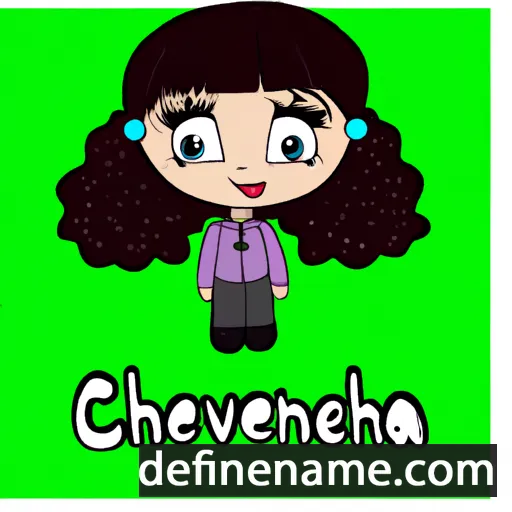 cartoon of the name Chenoveba