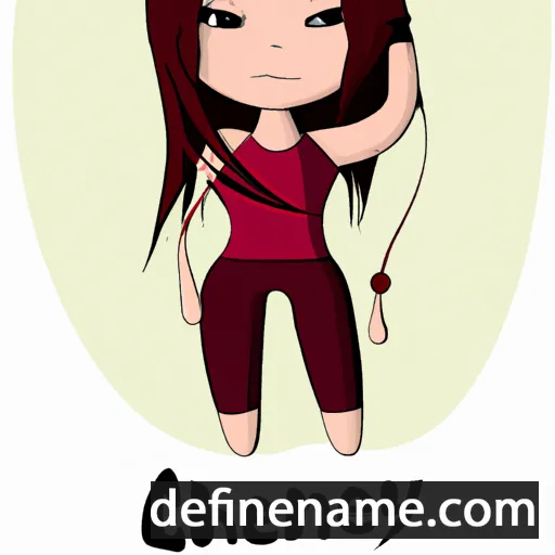 cartoon of the name Chenya