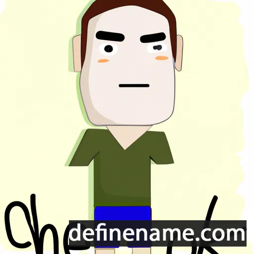 cartoon of the name Cheok